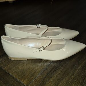 Calvin Klein Nude Pointed Flats